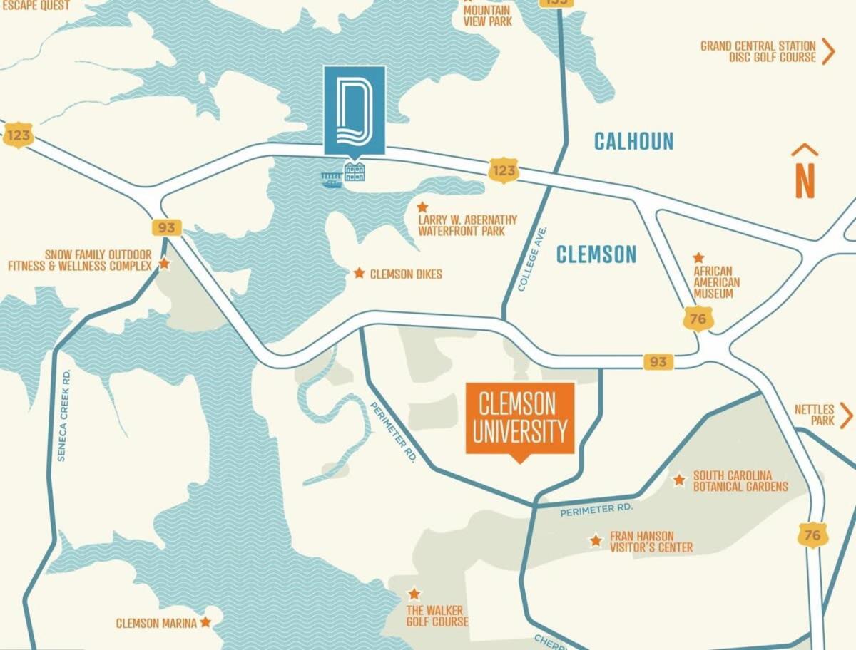 克莱姆森Minutes To Dt And Cu On Lake Hartwell公寓 外观 照片